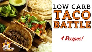 Low Carb TACO BATTLE! - The BEST Keto Taco Shell Recipes - Hard and Soft Lowcarb Tortillas