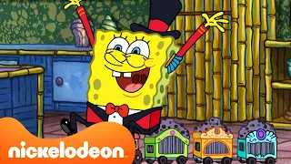 Bob Esponja | Todo Palhaço e Circo na Fenda do Biquíni! 🤡 | Bob Esponja em Português