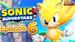 Sonic Superstars Gameplay Walkthrough Part 6 - Super Sonic!! Golden Capital Zone! Fang Boss Fight!