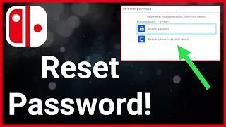 How To Reset Forgotten Password On Nintendo Switch