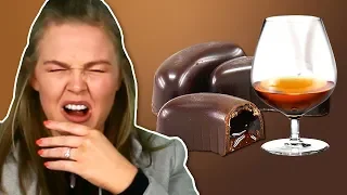 Irish People Try Alcohol Chocolates