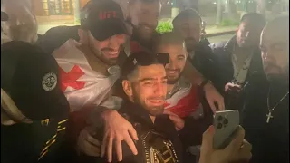 Ilia Topuria after KO of Volkanovski EMBRACED by fans as NEW CHAMP!