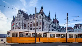 Trams in Budapest, Hungary 🇭🇺 BKK | 2023