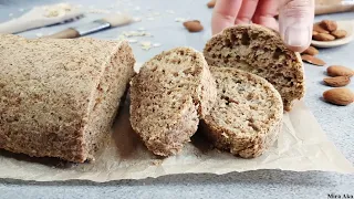 Super Healthy Gluten-Free Oatmeal Bread With Much Fiber | Vegan, Yeast-Free Bread