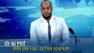 #ቴሌቪዥን_ትግራይ | ዜና ትግርኛ ምሸት ሰዓት 1፡00 - 12 ጉንበት 2016 ዓ/ም | Watch Live Streaming |