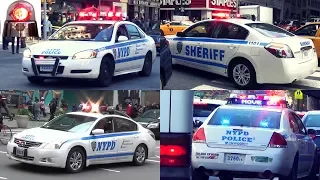 NYPD Compilation of Police Cars, New York SHERIFF, NYPD Helicopter, Traffic Stops