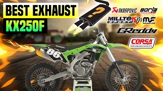 Kawasaki KX250F Exhaust Sound 🔥 FMF,Review,Mods,Upgrade,Akrapovic,LeoVince,Yoshimura,Pro Circuit+