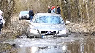 Volvo XC70 in deep mud and water. Volvo AWD test. Volvo offroad party 2023 #2. DDrive