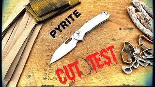 Cut Test: CJRB Pyrite Wharncliff! Budget Knife of the Year Contender!