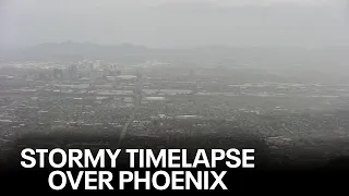 Timelapse of storm sweeping across Phoenix area