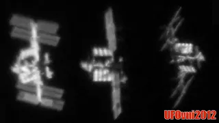 International Space Station Captured by Telescope (Video 4K)