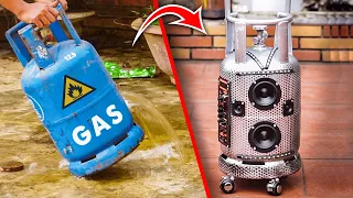 Recycle Gas Bottle into Trolley Bluetooth Speaker