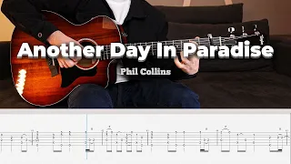 Phil Collins - Another Day In Paradise - Fingerstyle (TAB)