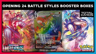 *Rainbow Rare Urshifu* Unboxing 24 Battle Styles Booster Boxes   Totalcards.net