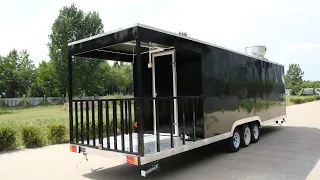 Food trailer with porch