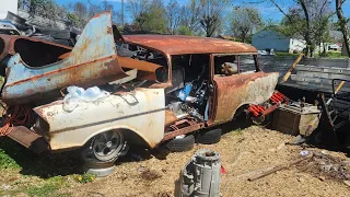 I buy a 1957 chevy 2 door  wagon at Auction. Not a Nomad!