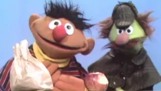 Classic Sesame Street   Ernie Sherlock Hemlock Discovers A Bitten Apple