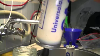 Gasflasche Umfüllen Ampulle Füllzylinder Ladezylinder