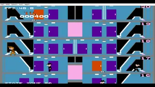 Elevator action (NES) gameplay