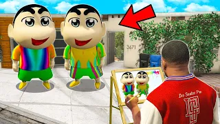GTA 5: SHINCHAN AND FRANKLIN Whatever They Draw Comes To REAL LIFE in GTA 5! (GTA 5 mods)