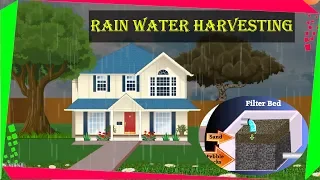 Animation of Rain water harvesting || Rain water Harvesting Process || cbse and ncert