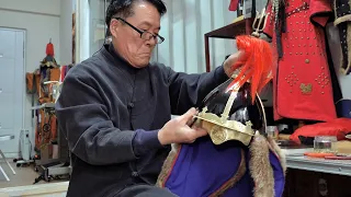Amazing Traditional Generals Armor and Helmet Making Process. Korean Armor Restoration Craftsman