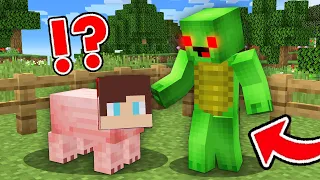 JJ Pranked Mikey in Minecraft Morph Challenge Funny Shapeshift Pranks (Maizen Mazien Mizen)