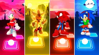 Sonic Exe 🆚 Silver Sonic 🆚 Sonic Boom The Hedgehog 🆚 Shadow Exe Sonic | Tiles Hop