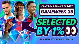 FPL GW38 BEST DIFFERENTIALS TO WIN YOUR MINI LEAGUE! | Low Owned Transfers | Fantasy Premier League