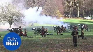 A 41 gun salute to celebrate the birthday of Prince Charles
