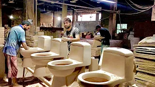 How Toilet Commodes Are Made || Ceramic Casting Unit