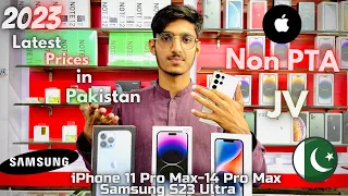 iPhone 11 Pro Max to 14 Pro Max ,Samsung S23 Ultra Price in Pakistan 2023 | JV/Non PTA | Shop Review