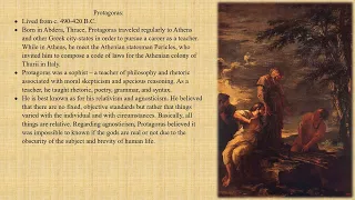 Philosophy | Protagoras