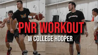 FULL Pick and Roll Workout With College Basketball Player