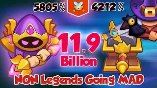 Crystalmancer Is OP = 11.9 Billion vs Grindstone + Witch | Non Legend Going MAD | Rush Royale