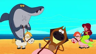 ZIG e SHARKO 🐴 O pátio de equitação 🐴 Português Brasil | Cartoon for Kids