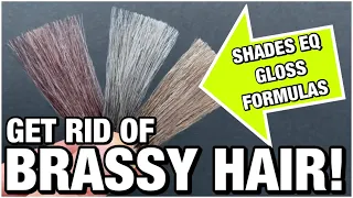 NO MORE BRASSY HAIR! 3 Shades Eq Gloss formulas you NEED to know about, a hair color share