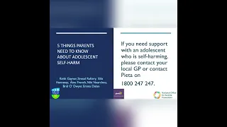 5 things parents need to know about adolescent self-harm