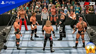 WWE 2K23 - HBK v Cena v Lesnar v Batista v Orton v Edge v Triple H v Undertaker - Elimination Match