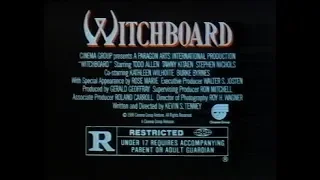 Witchboard 1987 - TV Spot