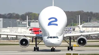 (4K) Hamburg Finkenwerder airport Plane spotting day - Airbus Beluga + many exotic airlines!