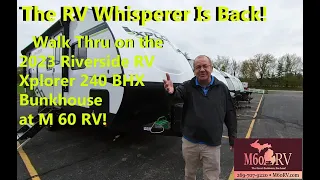 SOLD! 2023 Riverside RV Xplorer 240 BHX Travel Trailer Walk Through at M 60 RV!