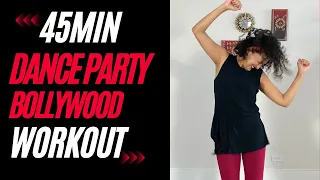 45min Nonstop New Year 2023 Bollywood Dance Party Full Body Workout for Weight Loss