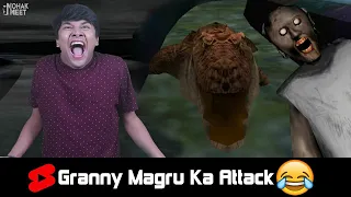 Granny Magru Ka Attack 😂 HORROR GAME GRANNY CHAPTER 2 : SLENDRINA GRANNY COMEDY | MOHAK MEET #Shorts