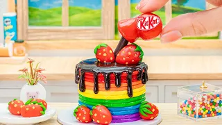 Chocolate Magic: Miniature KITKAT Rainbow Cake Decorating Ideas for Cake Lovers