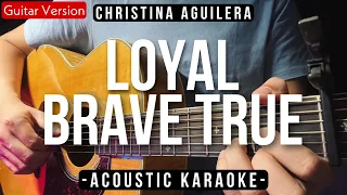 Loyal Brave True [Karaoke Acoustic] - Christina Aguilera [OST. Mulan | Slow Version]