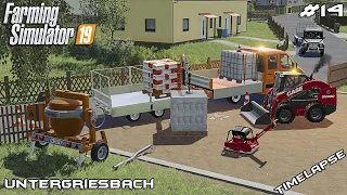 Rebuilding driveways & new crane | Lawn Care on Untergriesbach | Farming Simulator 19 | Episode 14