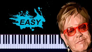 Elton John - Sorry Seems To Be The Hardest Word Easy Piano Tutorial