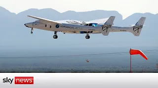 In full: Sir Richard Branson launches Virgin Galactic rocket to the edge of space