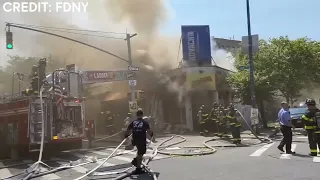 Raw videos of the 6-alarm fire in Williamsburg